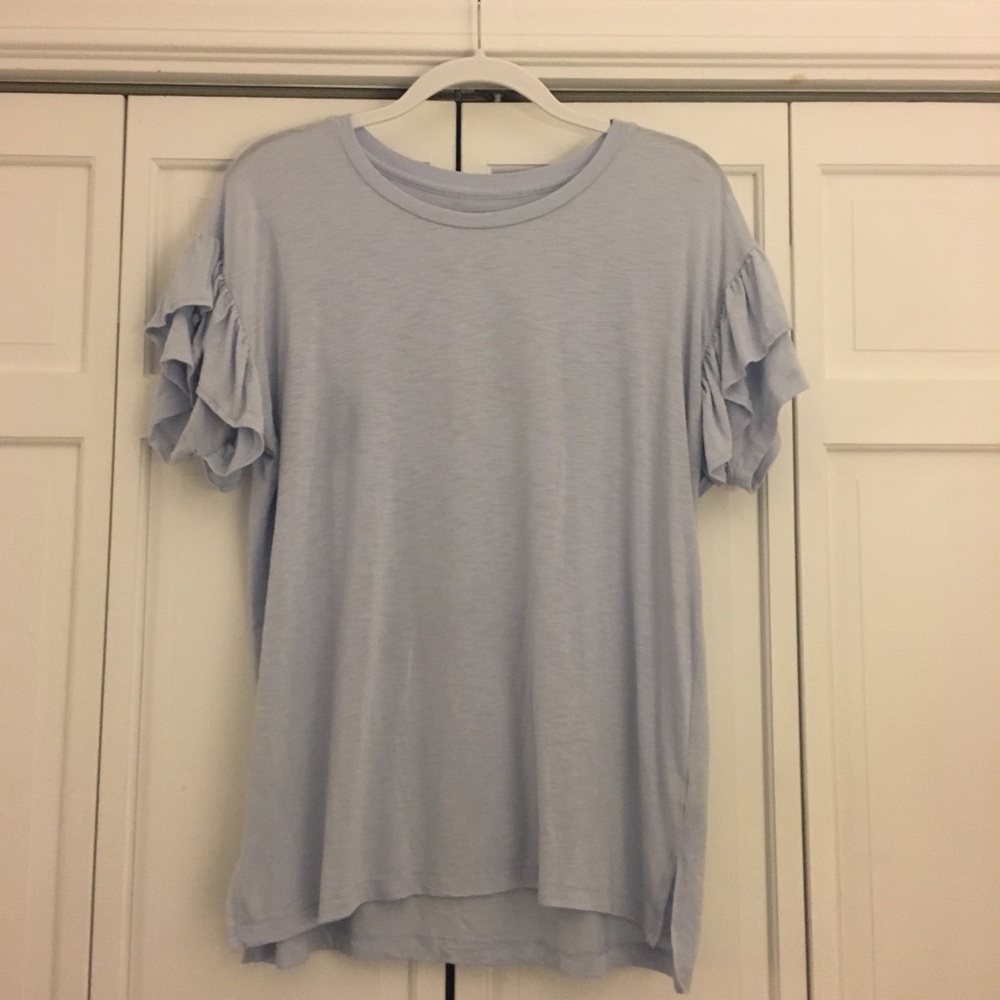 American eagle ruffle sleeve tee